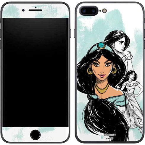 Disney Princess Jasmine Sketch iPhone 8 Plus Skin